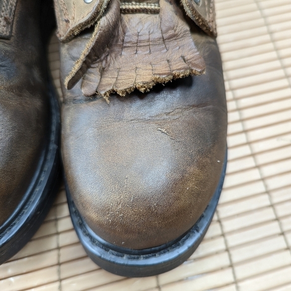 Tegopro Waterproof Brown leather steel toe Waterproof Hiker Work Boots Mens sz 9 - Picture 7 of 11